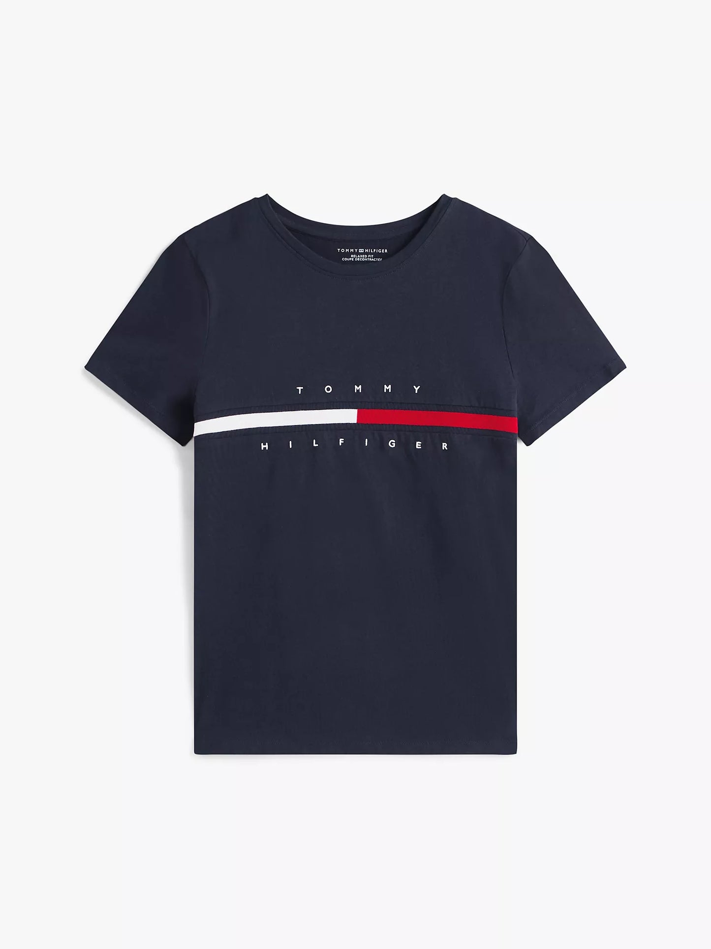Embroidered Flag Strip Logo T-Shirt for women by Tommy Hilfiger