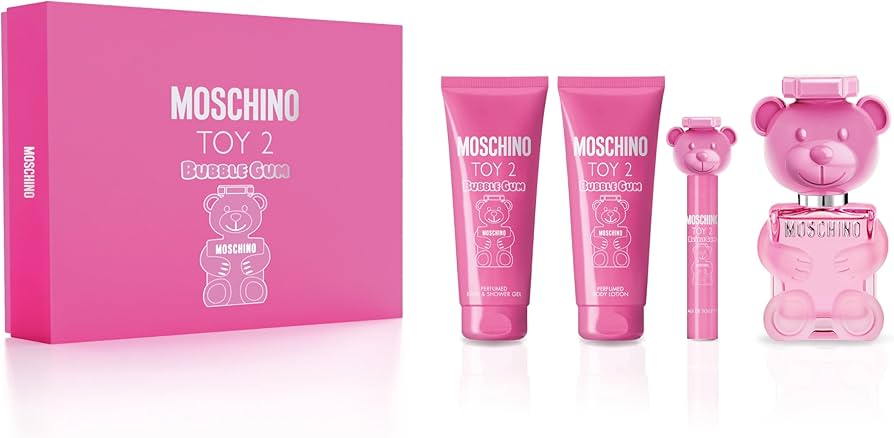 Bubble Gum 4 Piece 3.4oz (100mL) SET for women by Moschino