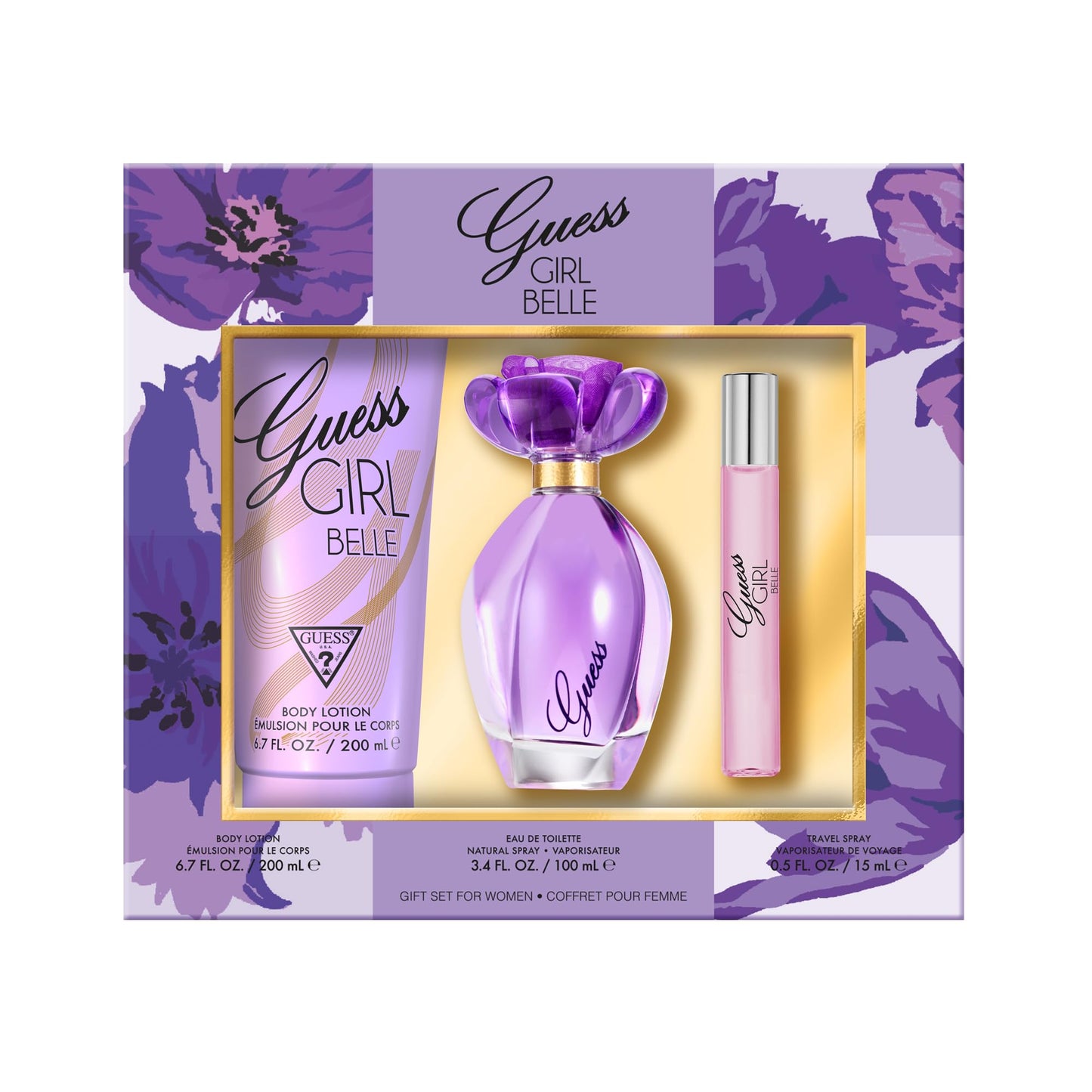 Girl Belle 3 Piece EDT 3.4oz (100mL) SET for women by Guess
