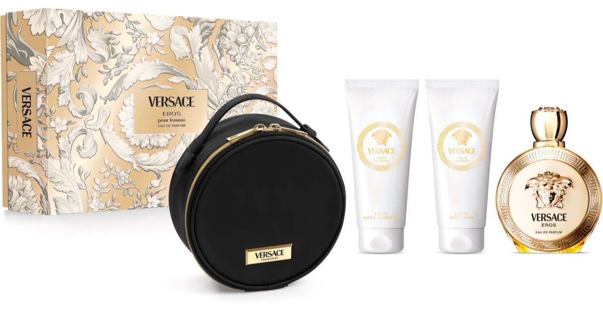 Eros Pour Femme 4 Piece EDP 3.4oz (100mL) SET for women by Versace