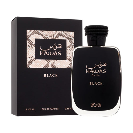 Hawas Black 3.4oz (100mL) EDP for men by Rasasi