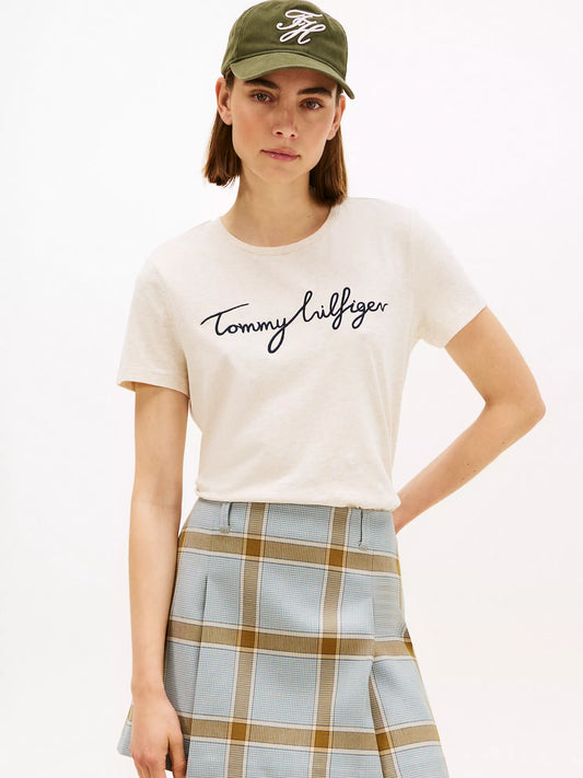 Embroidered Signature Crewneck T-Shirt for women by Tommy Hilfiger