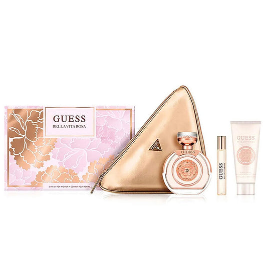 Bella Vita Rosa 4 Piece EDT 3.4oz (100mL) SET for women by Guess
