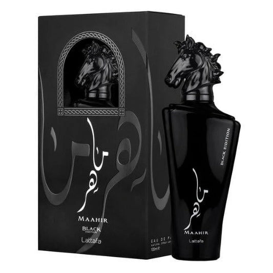 Maahir Black 3.4oz (100mL) EDP unisex by Lattafa