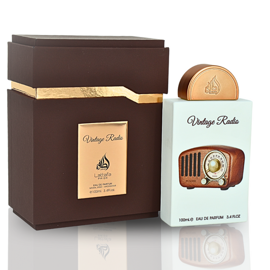 Pride Vintage Radio 3.4oz (100mL) EDP for men by Lattafa