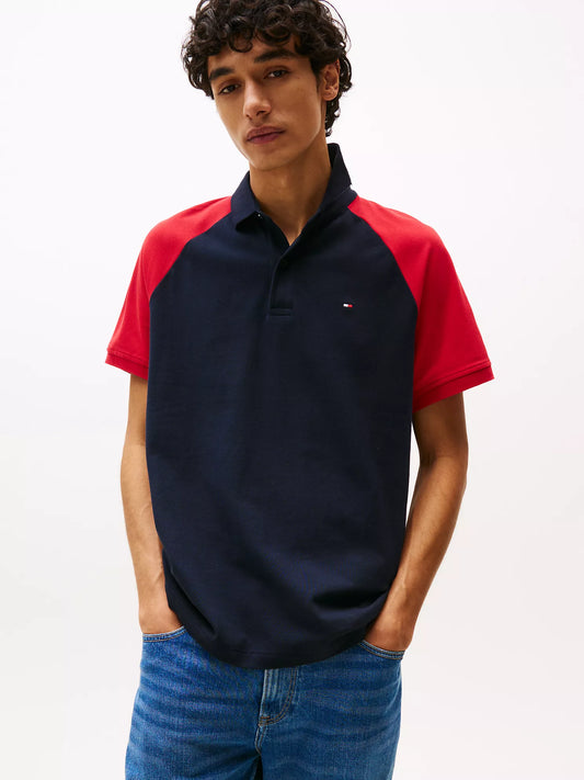 Regular Fit Raglan Sleeve Polo for men by Tommy Hilfiger
