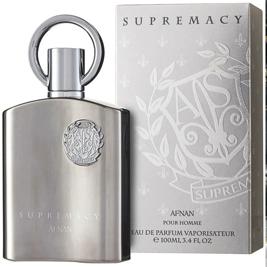 Supremacy Silver 3.4oz (100mL) EDP for men by Afnan