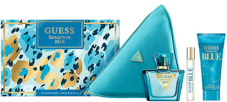 Seductive Blue 4 Piece EDT 2.5oz (75mL) SET for women by Guess
